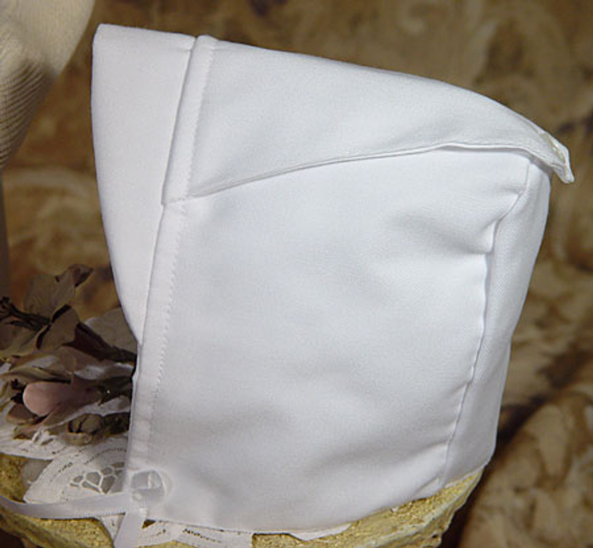 Boys White Gabardine Christening Baptism Knicker Set Hat Only 41963.1535390618